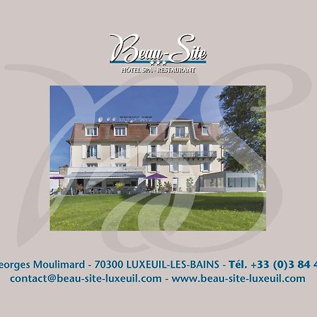 Logis Hotel Restaurant Spa Beau Site Luxeuil-les-Bains Exteriör bild
